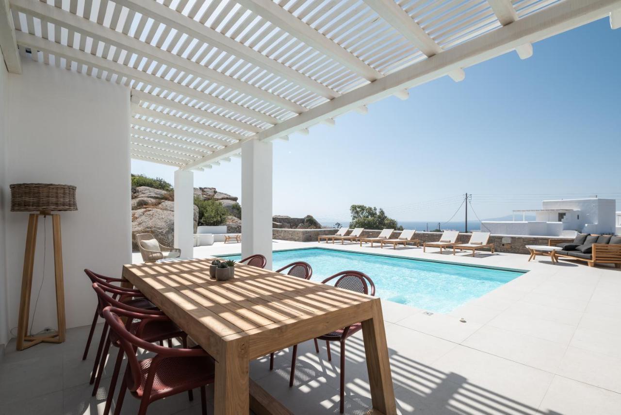 Villa Petra Mare Above Mykonos Town Private Pool المظهر الخارجي الصورة