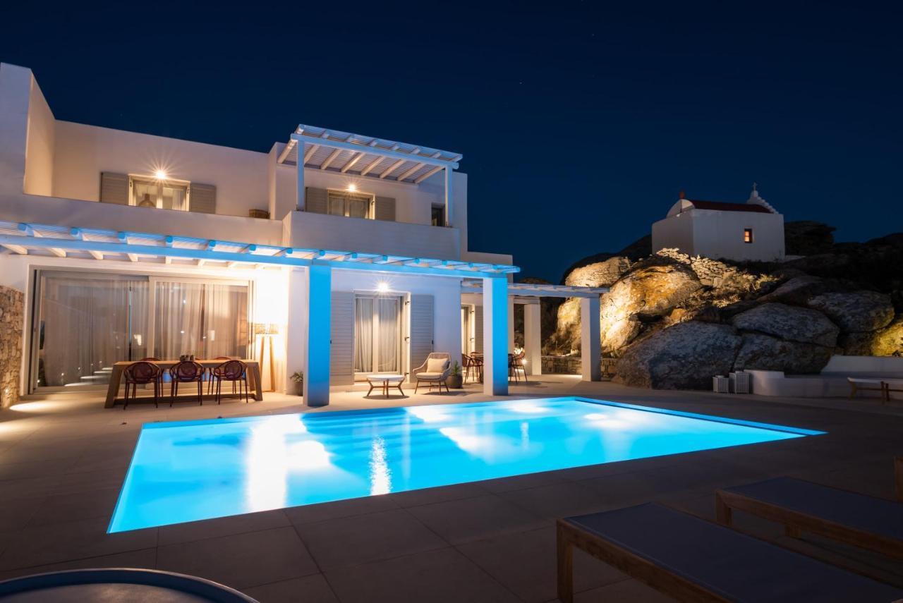 Villa Petra Mare Above Mykonos Town Private Pool المظهر الخارجي الصورة